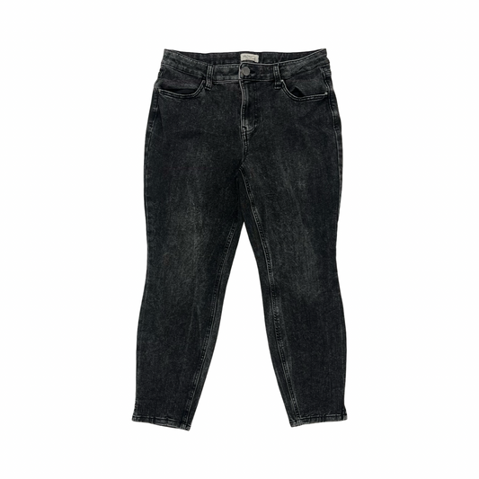 Jeans Skinny By Maurices In Black Denim, Size:L