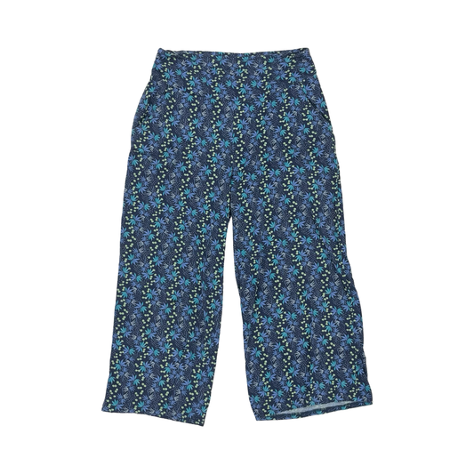 Pants Wide Leg By Toad & Co In Blue & Green, Size:L