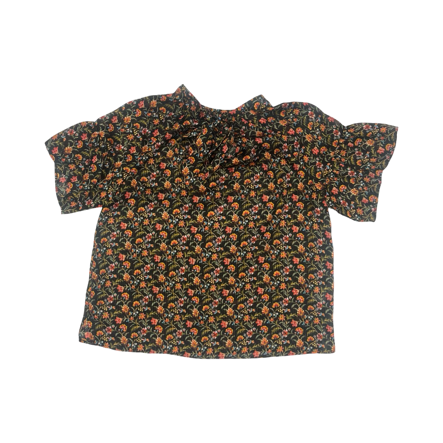 Blouse Ss By Loft In Black, Size:M