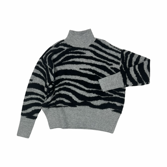 Sweater By Nine West In Black & Grey, Size:M