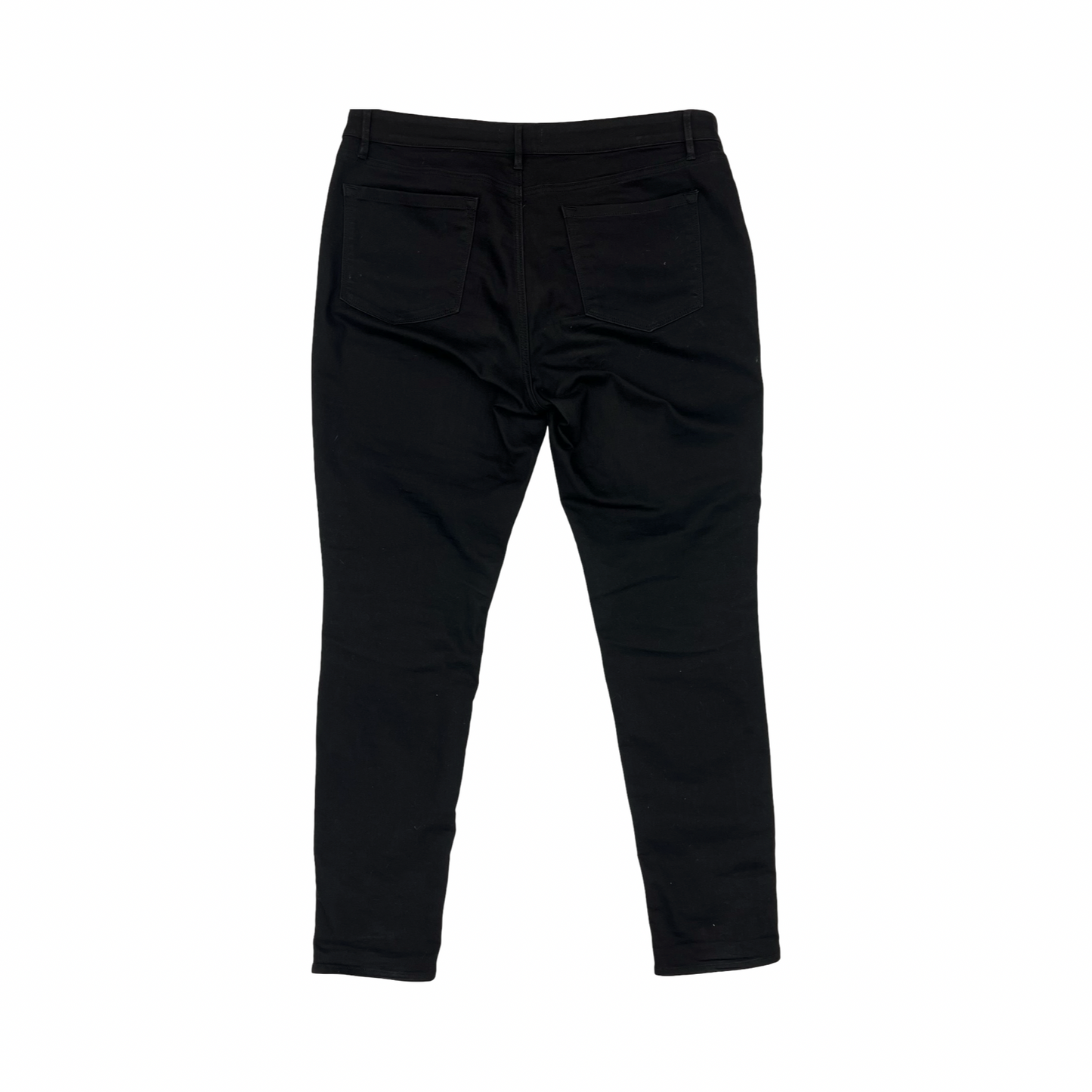 Jeans Skinny By Loft In Black Denim, Size:16