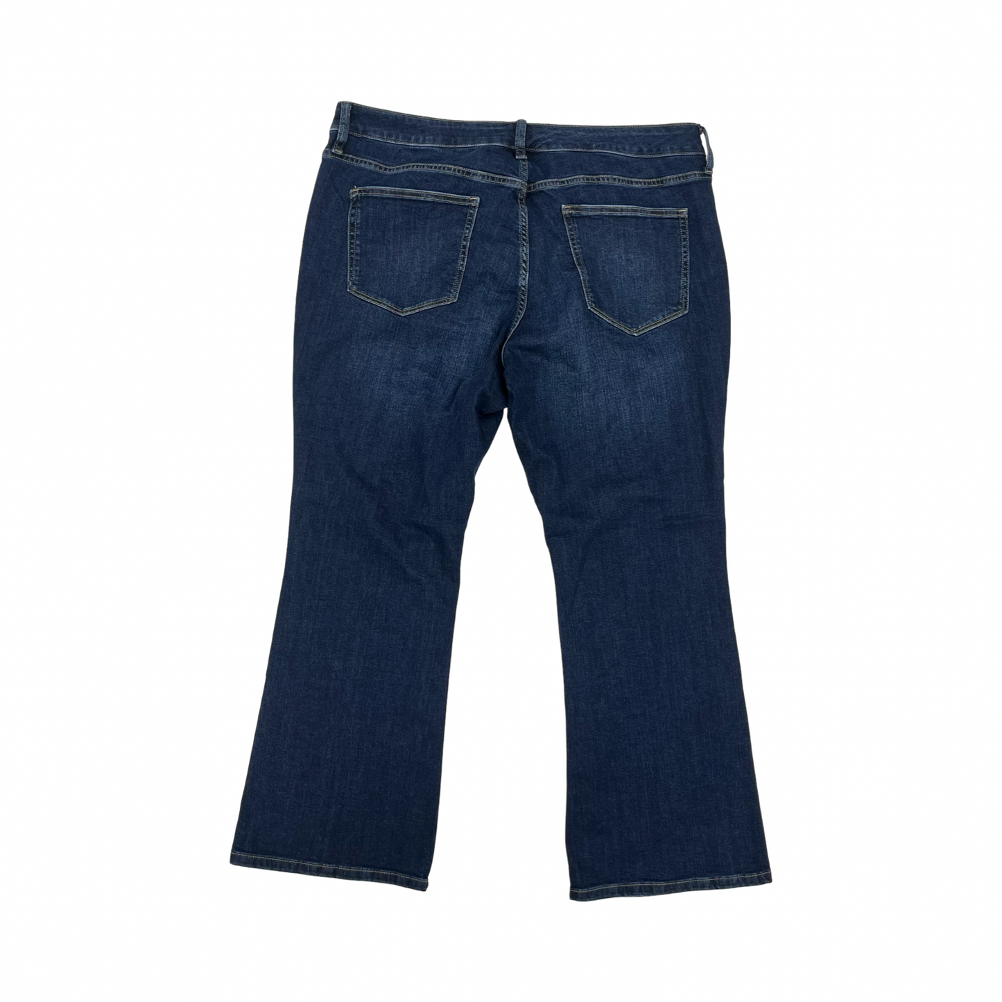 Jeans Boot Cut By St Johns Bay In Blue Denim, Size:18