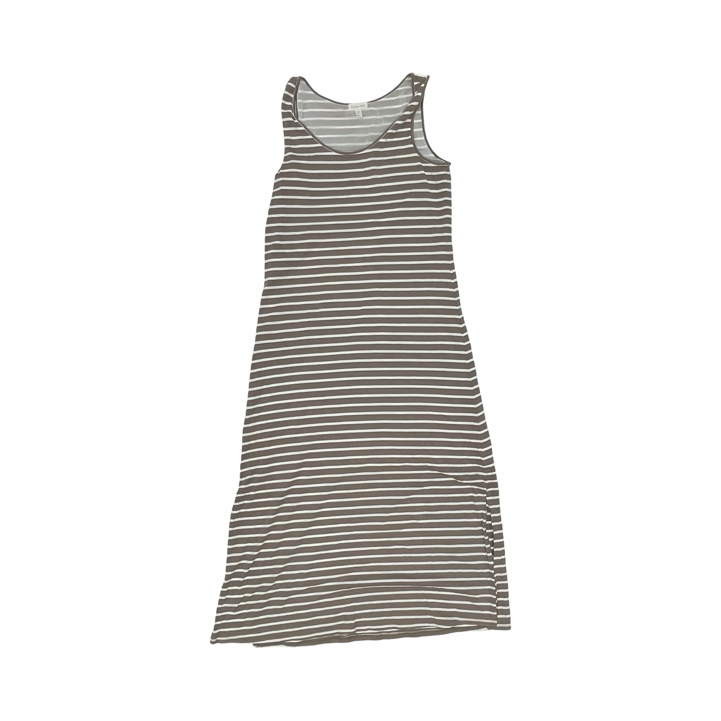 Dress Casual Midi By Garnet Hill In Brown & Cream, Size:Xs