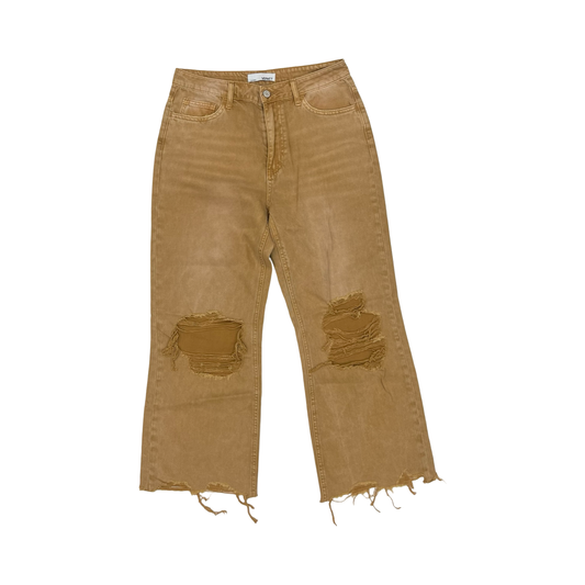 Jeans Straight By Vervet In Brown, Size:6