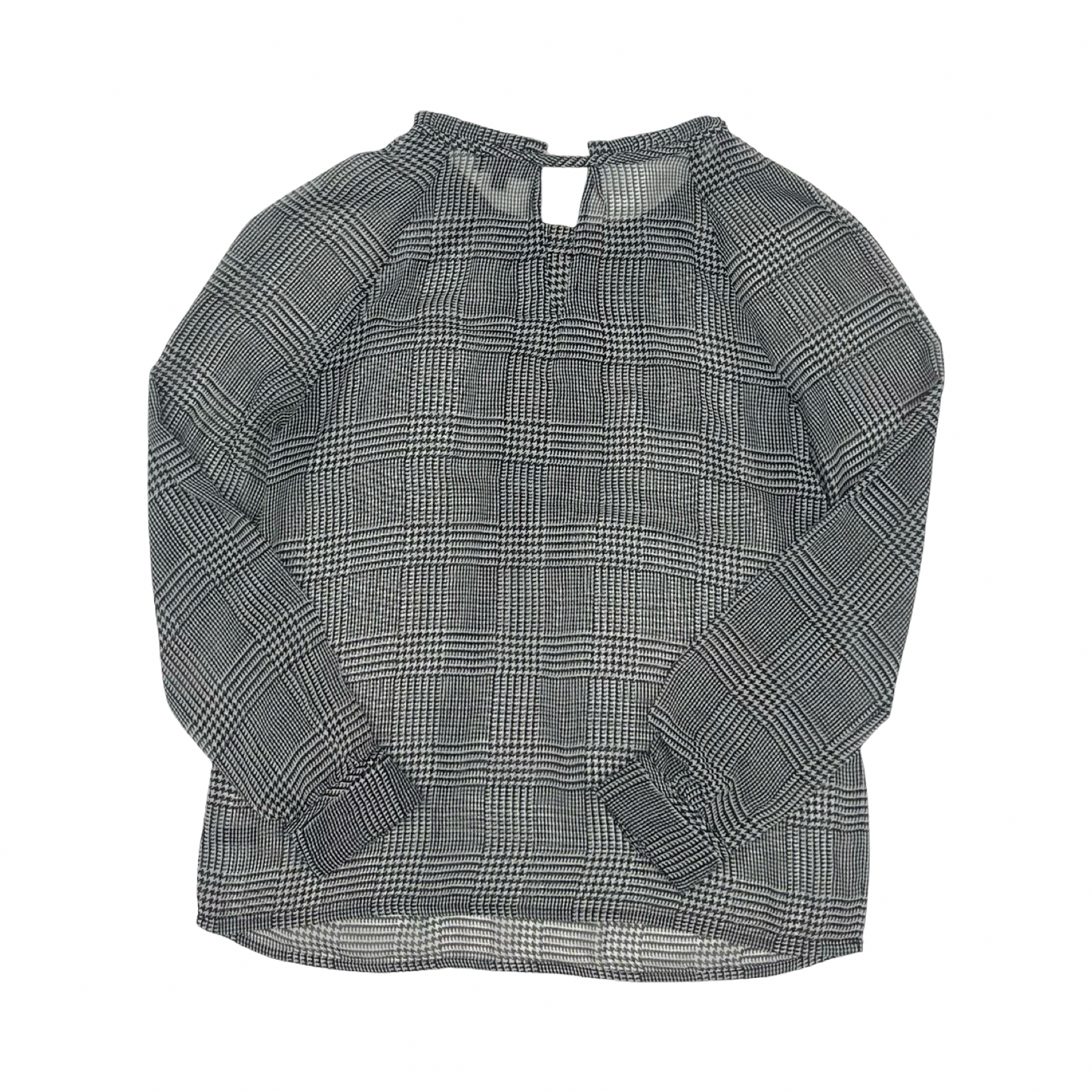 Blouse Ls By Limited In Black & White, Size:M