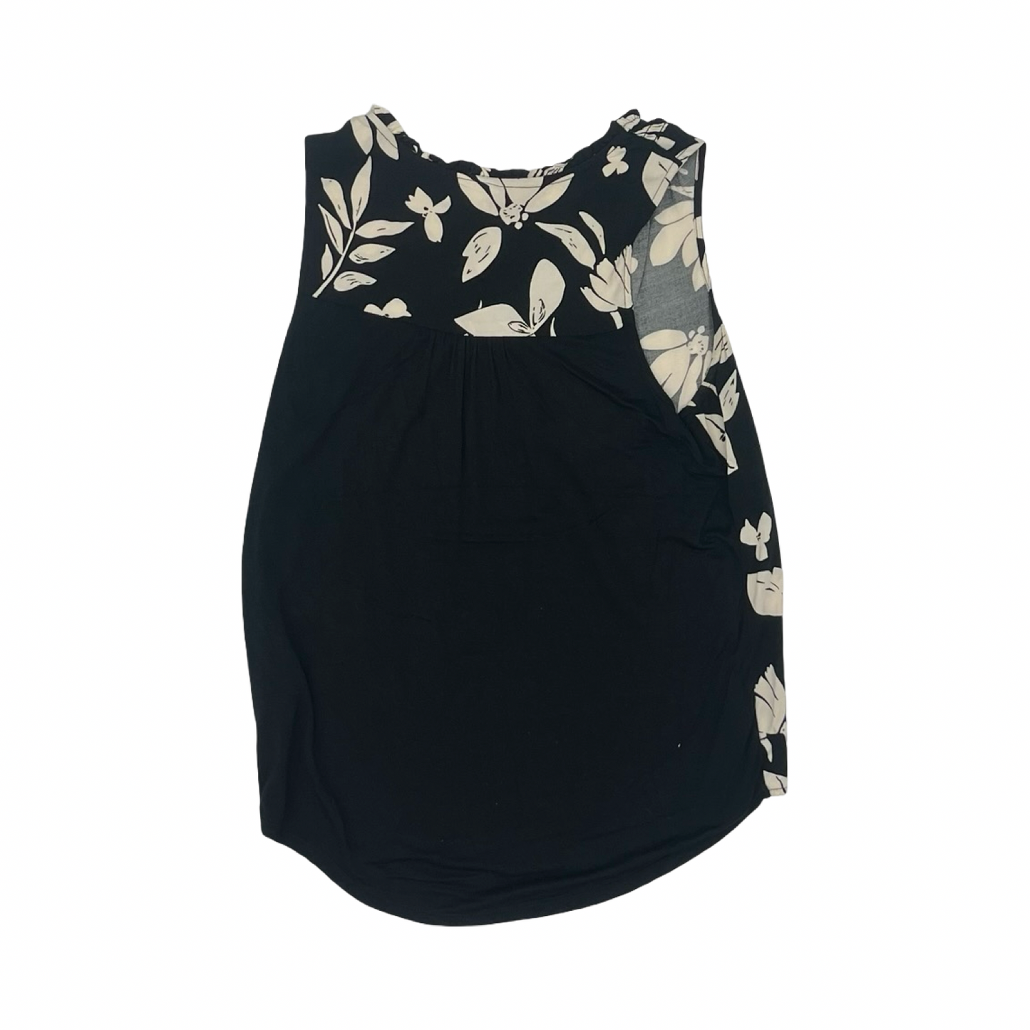 Blouse Sleeveless By A New Day In Black & Cream, Size:Xs