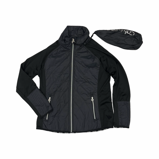 Jacket Puffer & Quilted By Calvin Klein In Black, Size:Xl