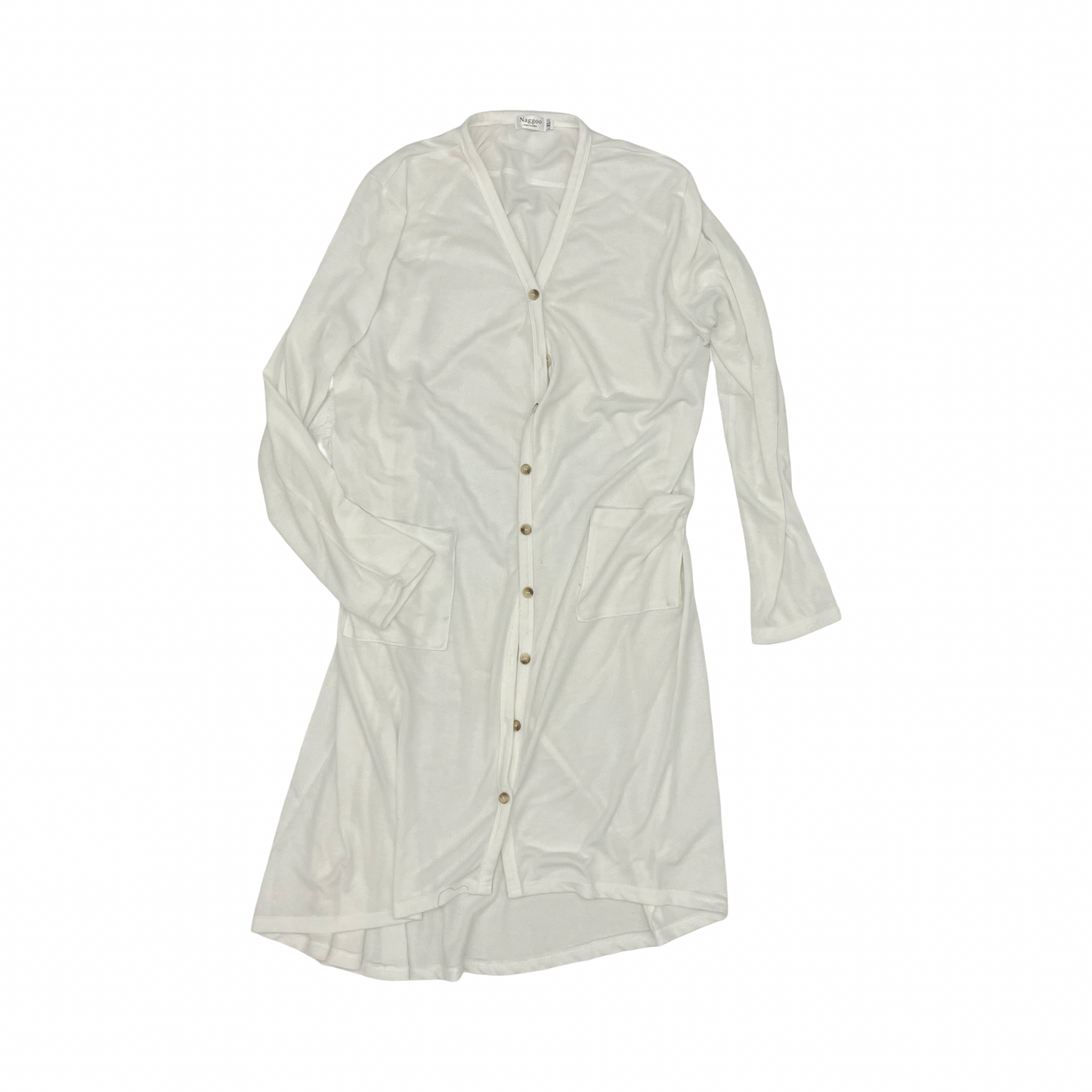 Sweater Cardigan By Cme In White, Size:Xl