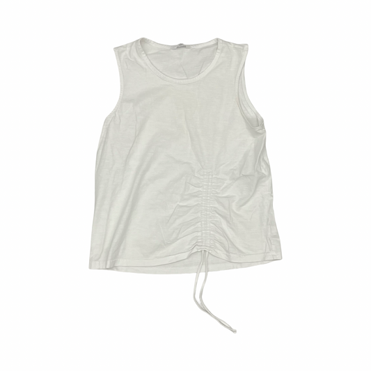 Top Sleeveless By Time And Tru In White, Size:M