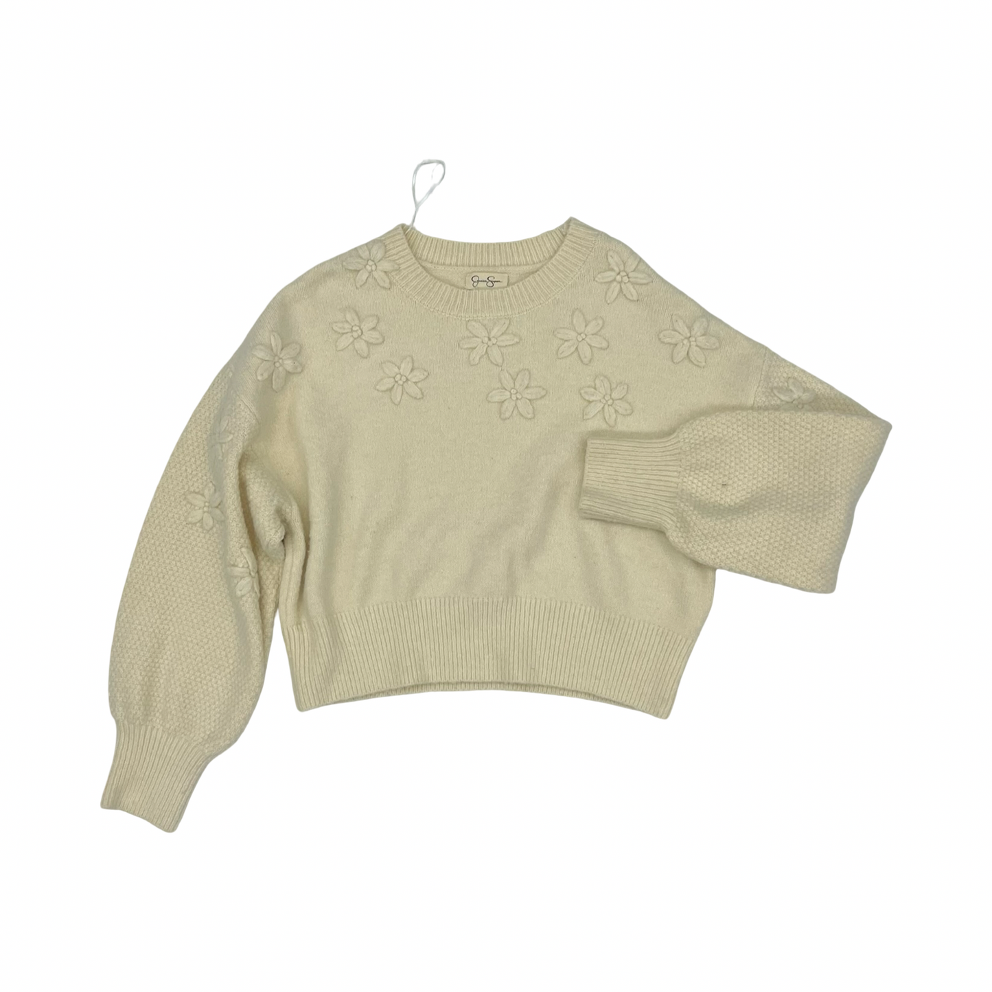 Sweater By Jessica Simpson In Cream, Size:M