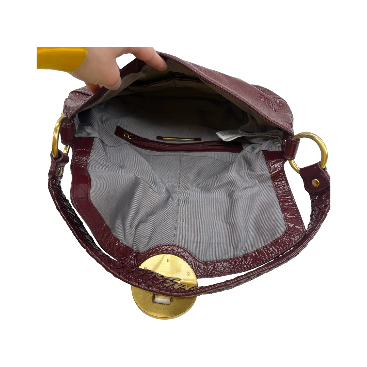 Handbag Leather By Elliot Lucca In Red, Size:Medium