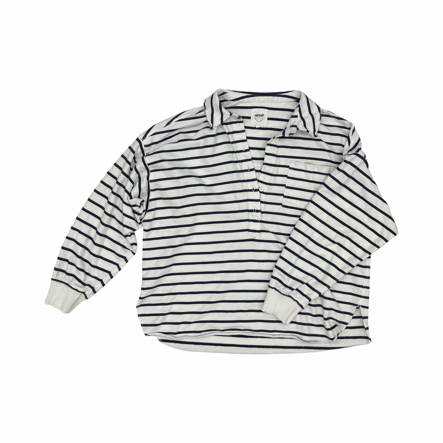 Top Ls By Aerie In Blue & White, Size:M