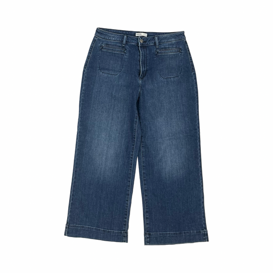 Jeans Wide Leg By Sonoma In Blue Denim, Size:14