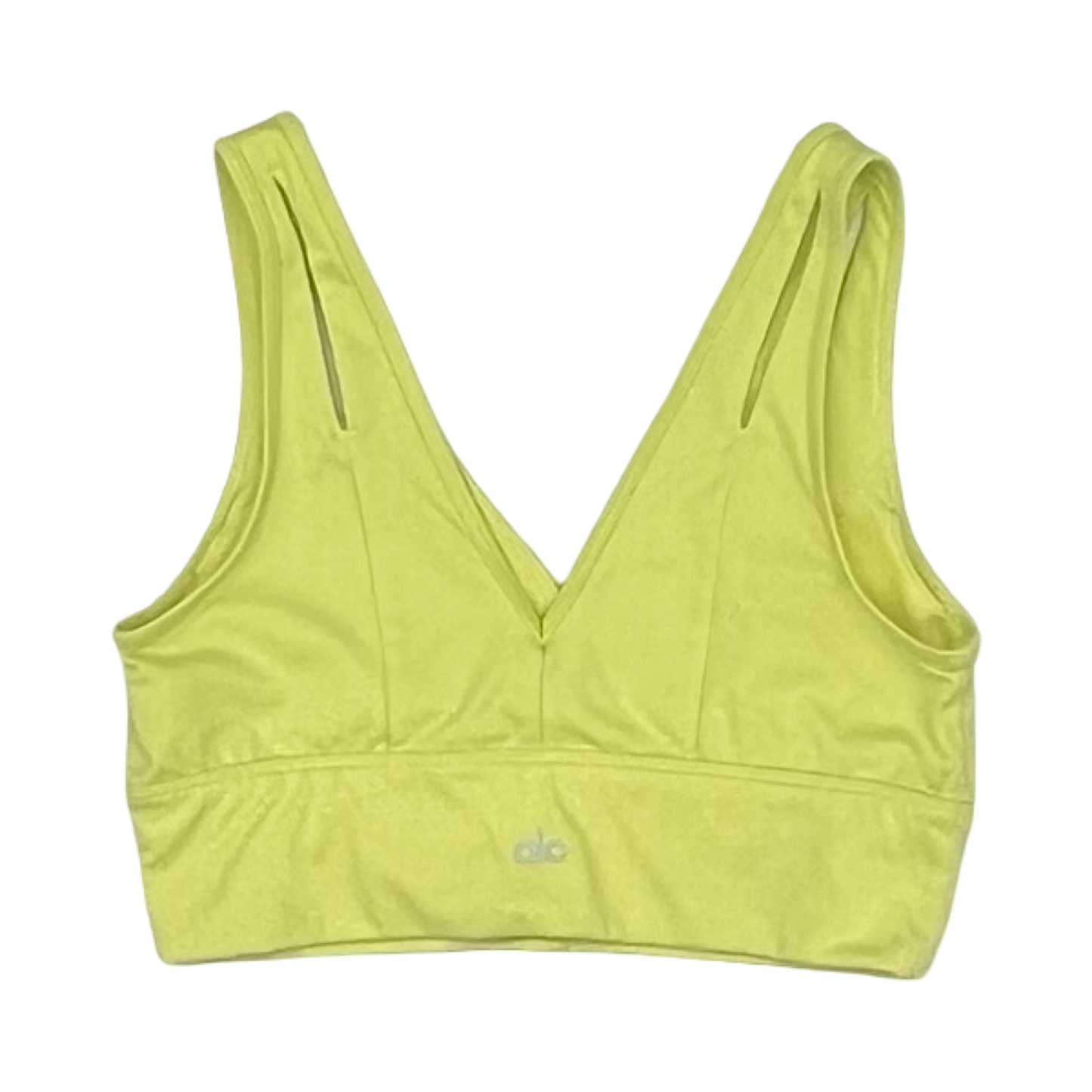 Athletic Bra By Alo In Yellow, Size:M