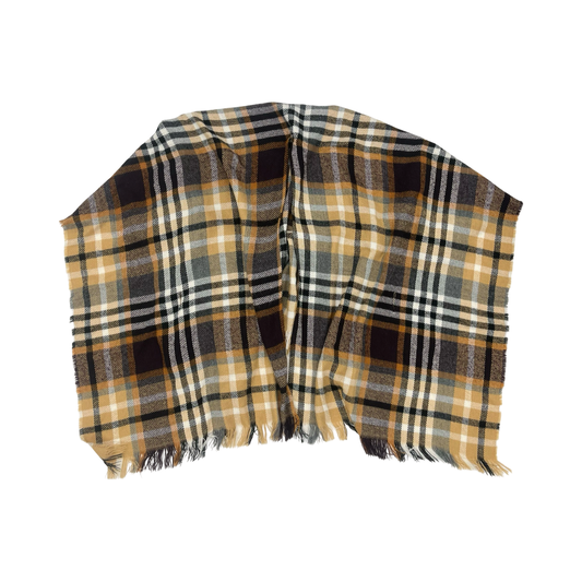 Shawl By David And Young In Plaid Pattern, Size:Osfm