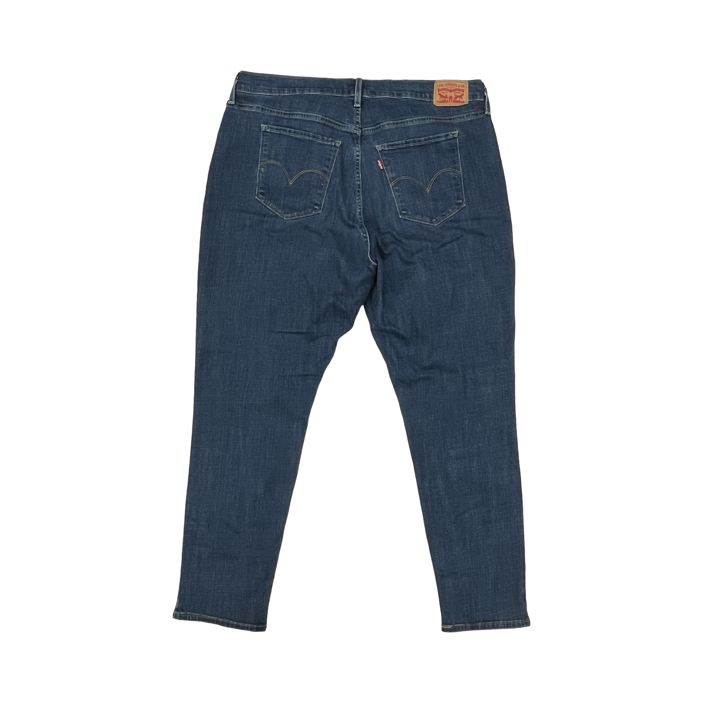 Jeans Skinny By Levis In Blue Denim, Size:18