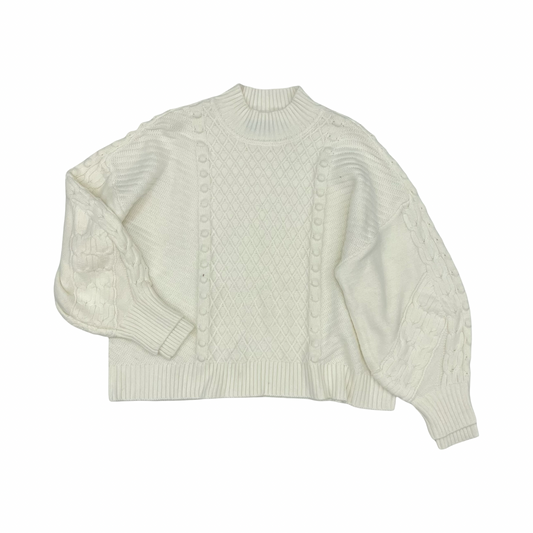 Sweater Designer By Karl Lagerfeld In Cream, Size:Xl