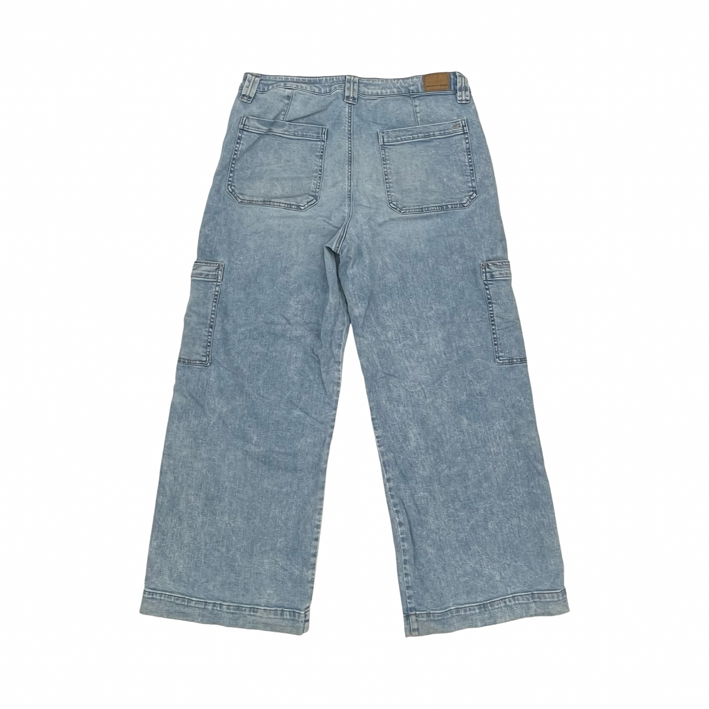 Jeans Wide Leg By American Eagle In Blue Denim, Size:16