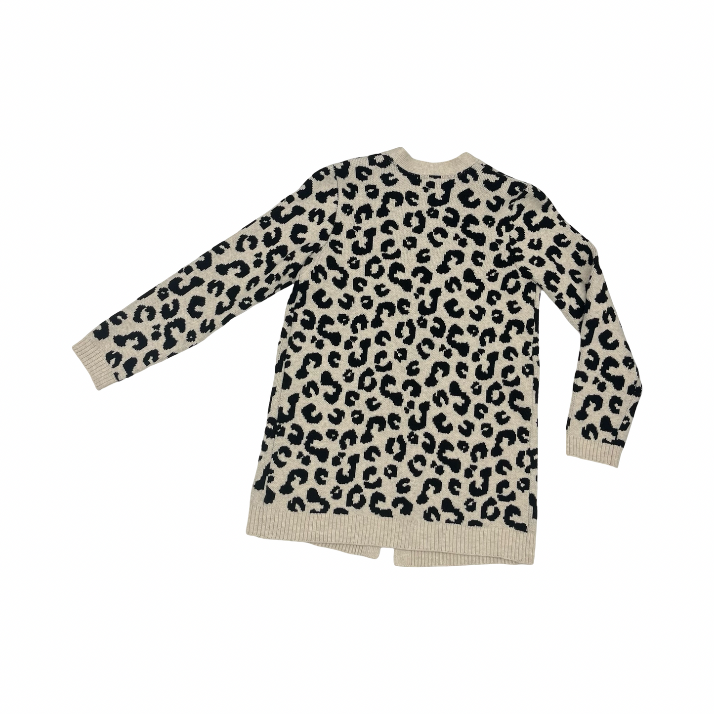 Sweater Cardigan By J. Jill In Animal Print, Size:S