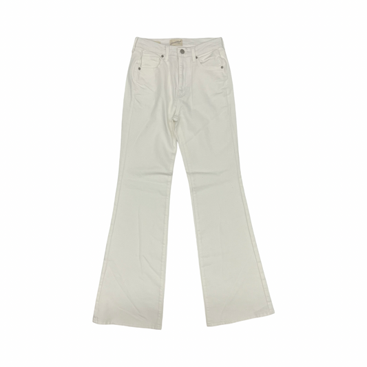 Jeans Wide Leg By Universal Thread In White Denim, Size:2