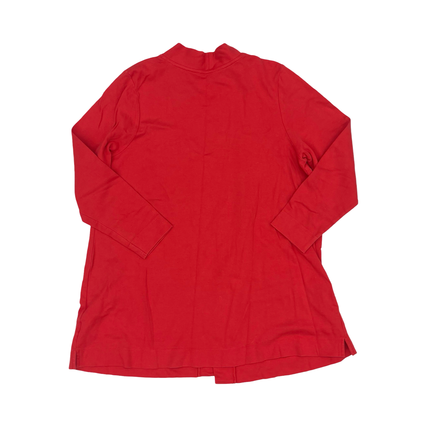 Cardigan By Isaac Mizrahi Live Qvc In Orange, Size:1X