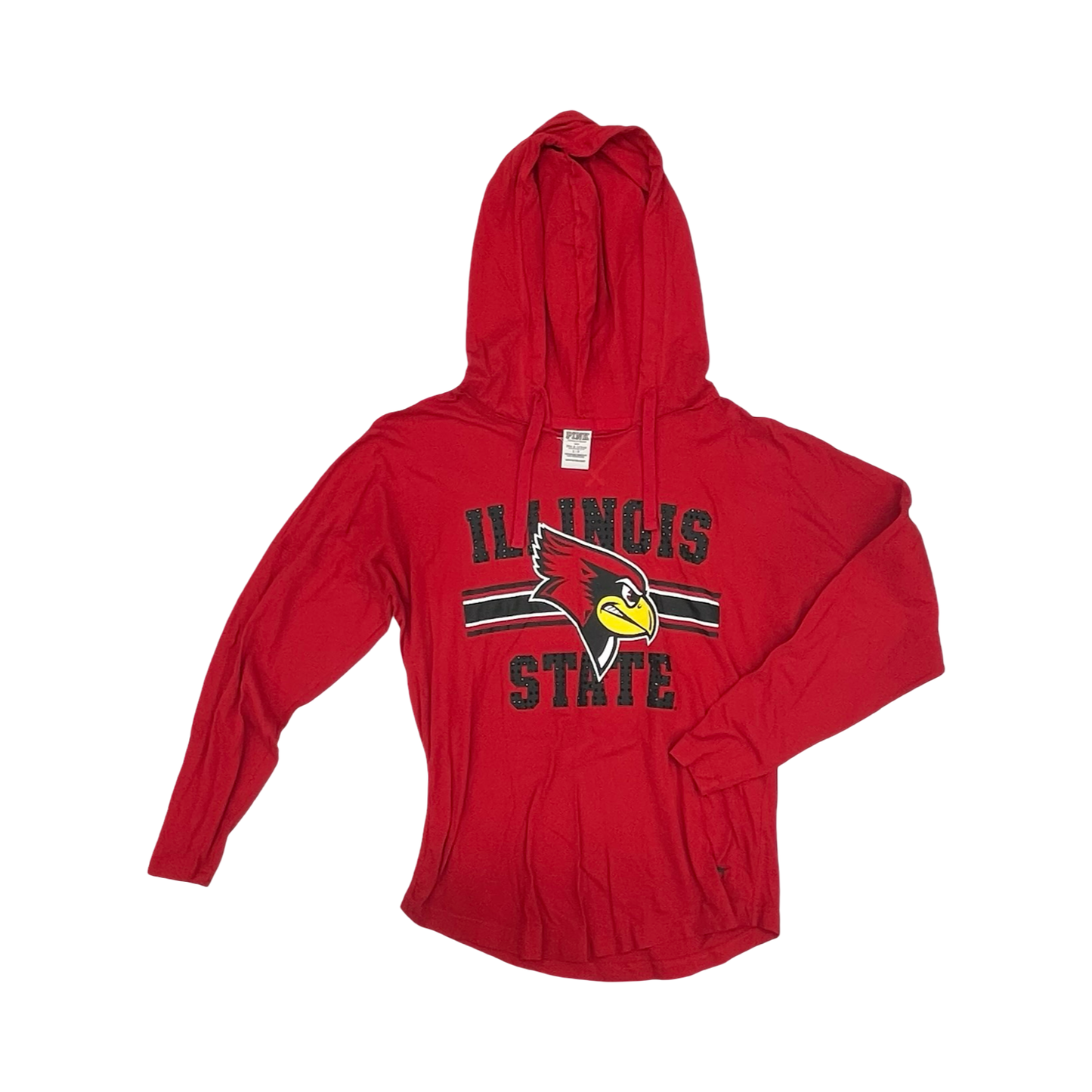 Athletic Top Ls Hoodie By Pink In Red, Size:S
