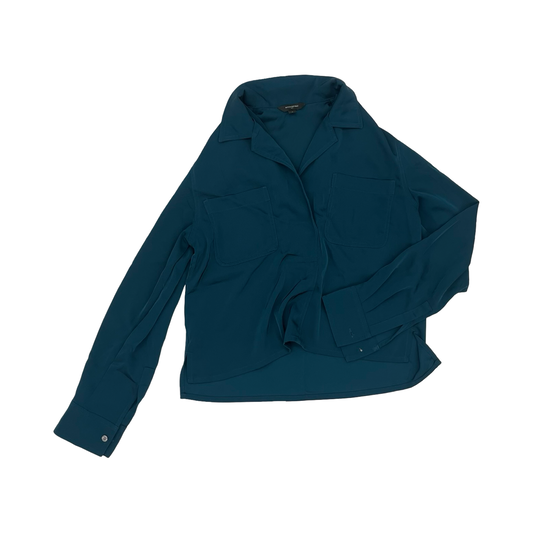 Blouse Ls By Banana Republic In Green, Size:S