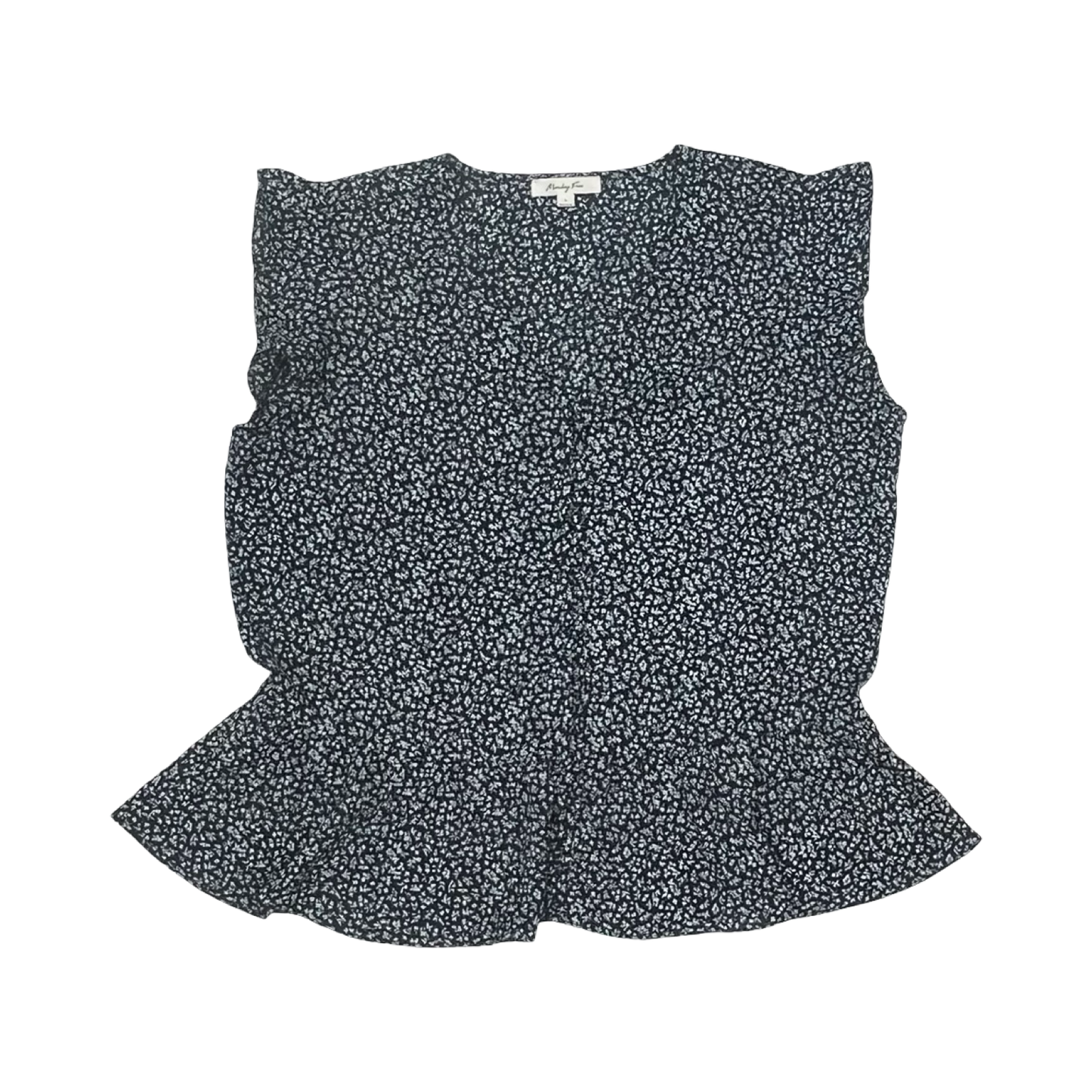 Blouse Ss By Monday Fun In Blue, Size:L