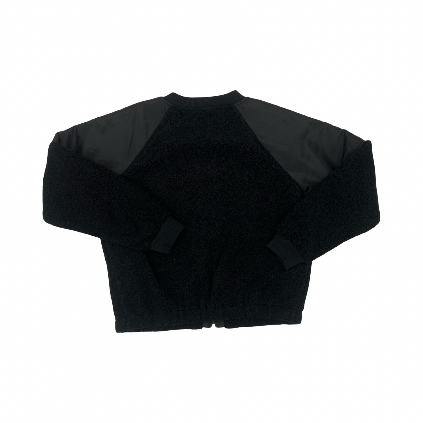 Jacket Faux Fur & Sherpa By Mono B In Black, Size:M