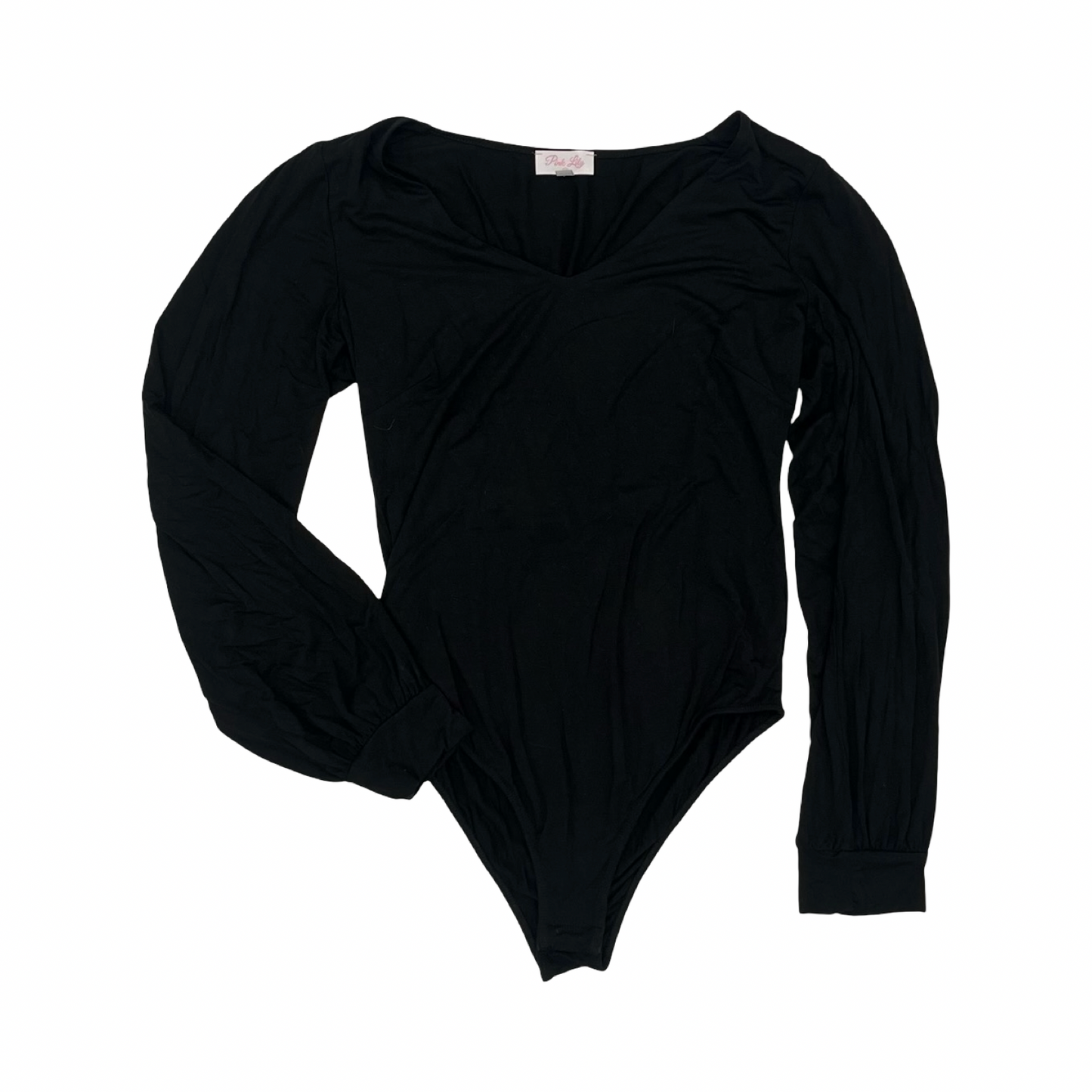 Bodysuit By Pink Lily In Black, Size:Xl
