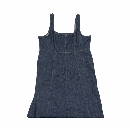 Dress Casual Midi By Old Navy In Blue Denim, Size:Xxl