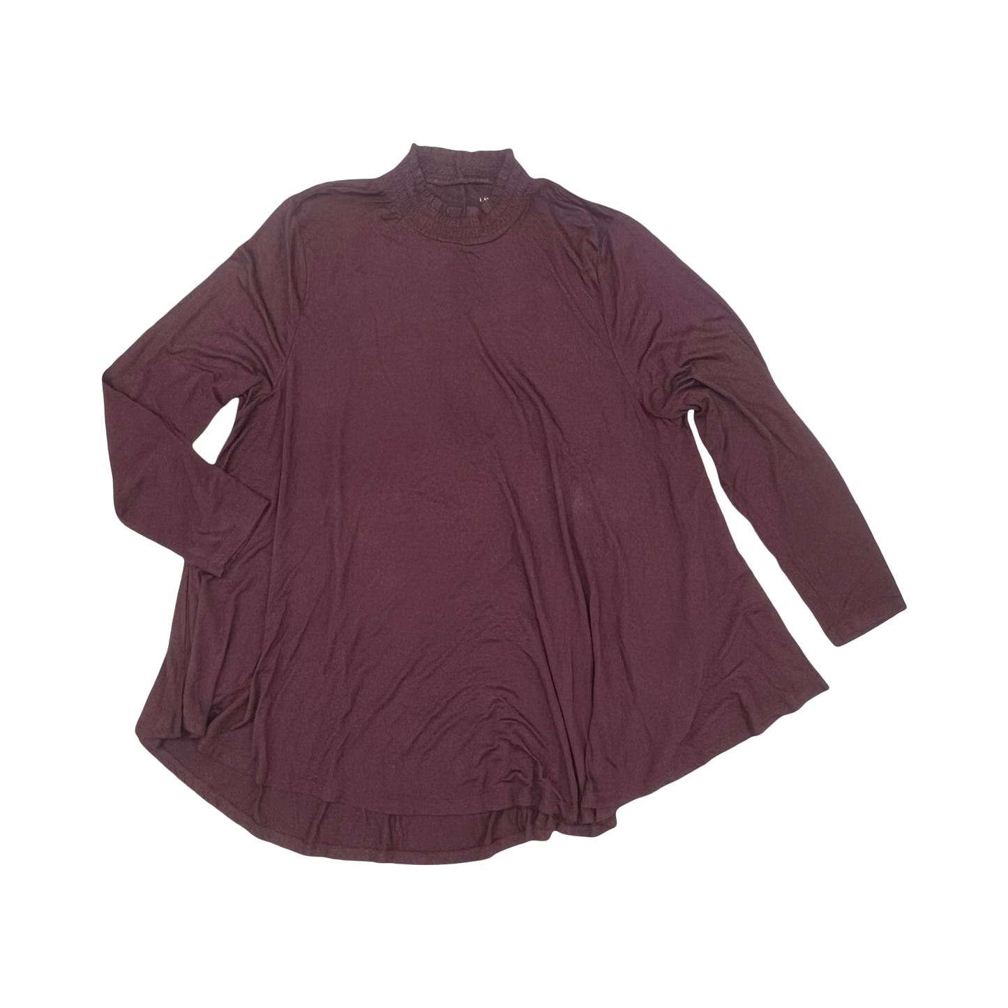 Blouse Ls By Lane Bryant In Purple, Size:3X