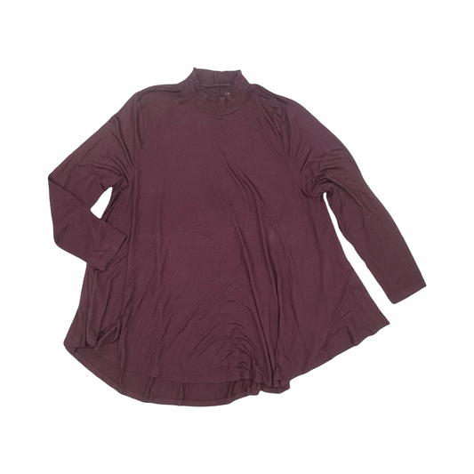 Blouse Ls By Lane Bryant In Purple, Size:3X