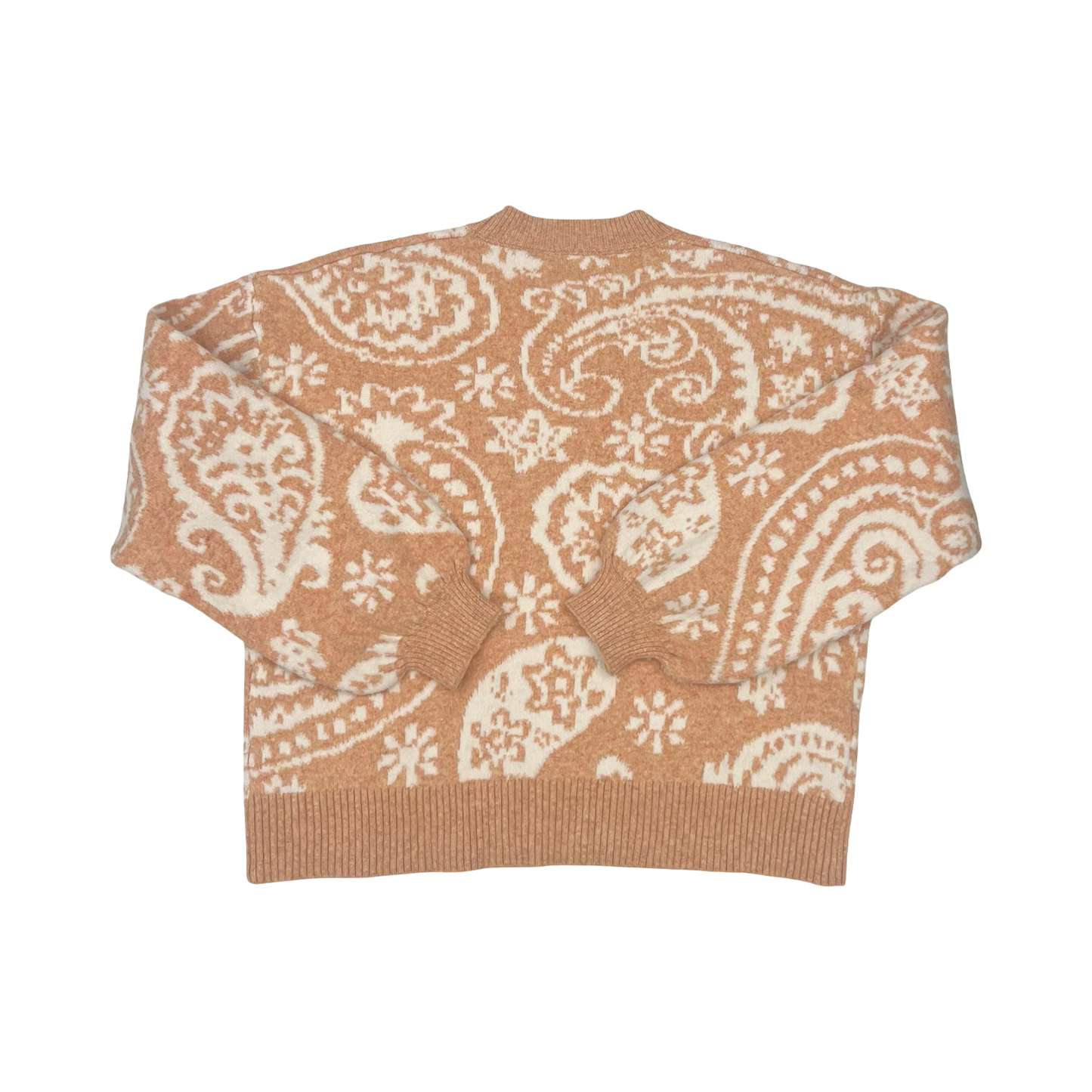 Sweater By Easel In Orange & White, Size:L