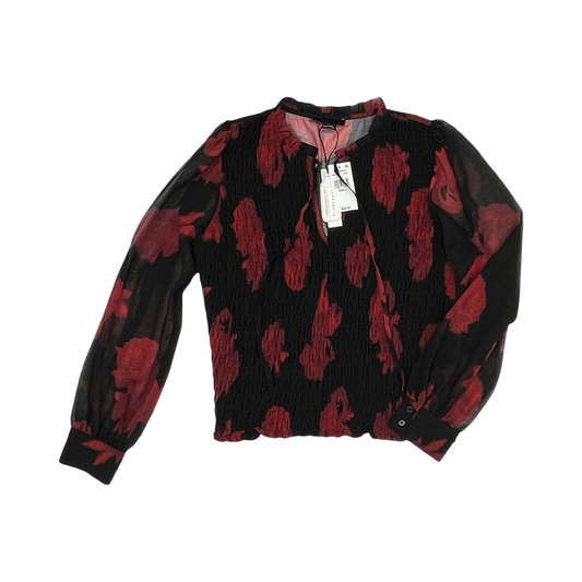 Blouse Ls By Sanctuary In Black & Red, Size:L