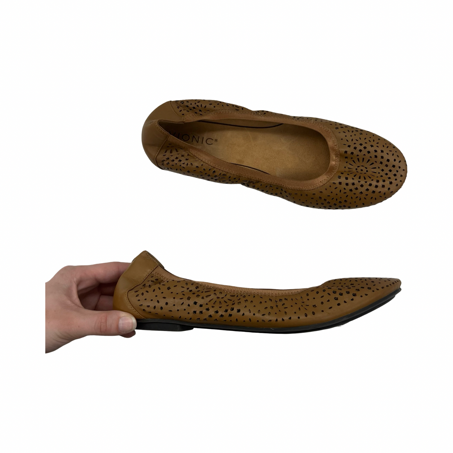 Shoes Flats By Vionic In Brown, Size:9.5