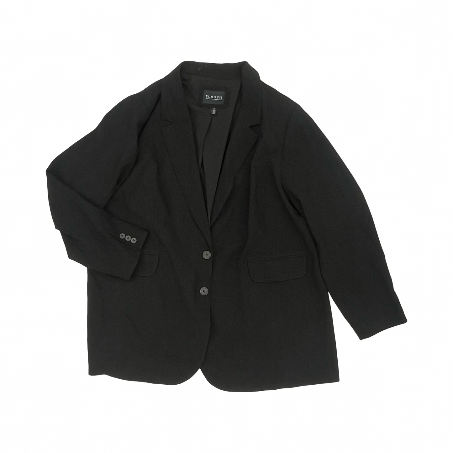 Blazer By Eloquii In Black, Size:4X
