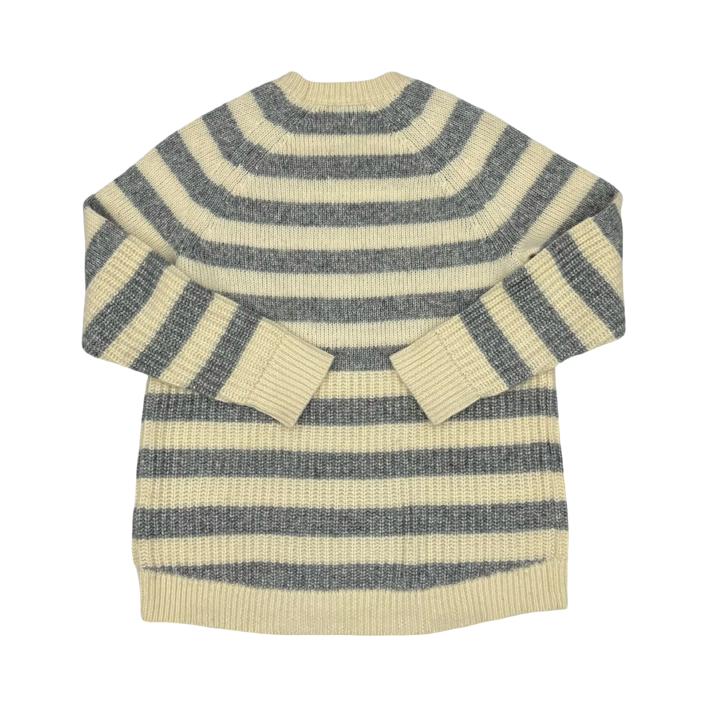 Sweater By Banana Republic In Cream & Grey, Size:L