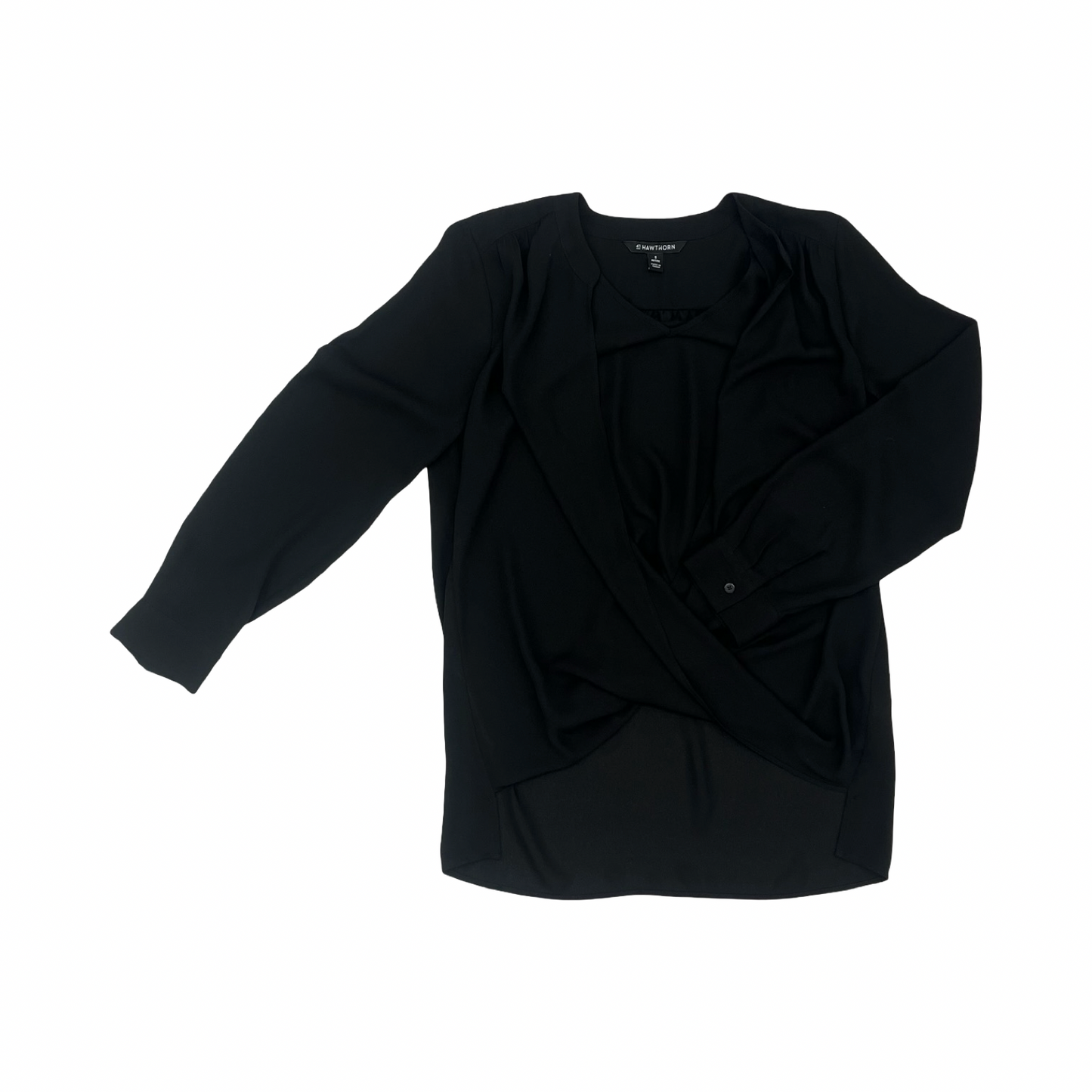 Blouse Ls By 41 Hawthorn In Black, Size:Sp