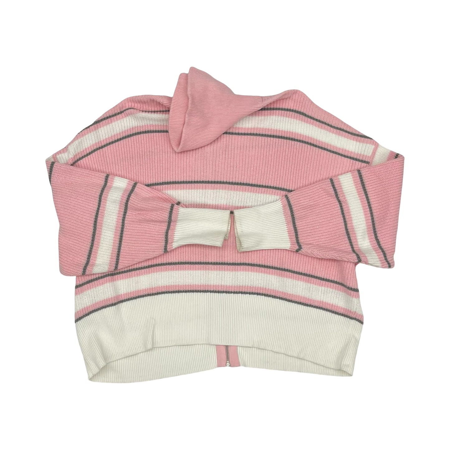 Sweater Cardigan By Torrid In Cream & Pink, Size:3X