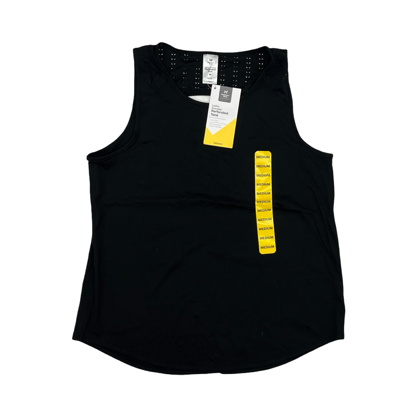 Athletic Tank Top By Members Mark In Black, Size:M