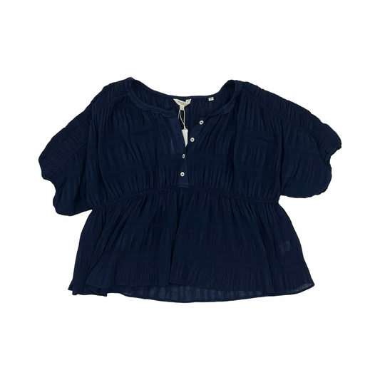 Blouse Ss By Max Studio In Blue, Size:L