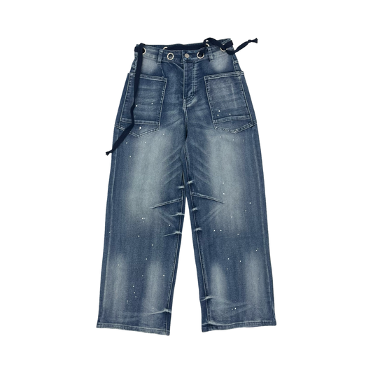 Jeans Straight By Cme In Blue Denim, Size:M