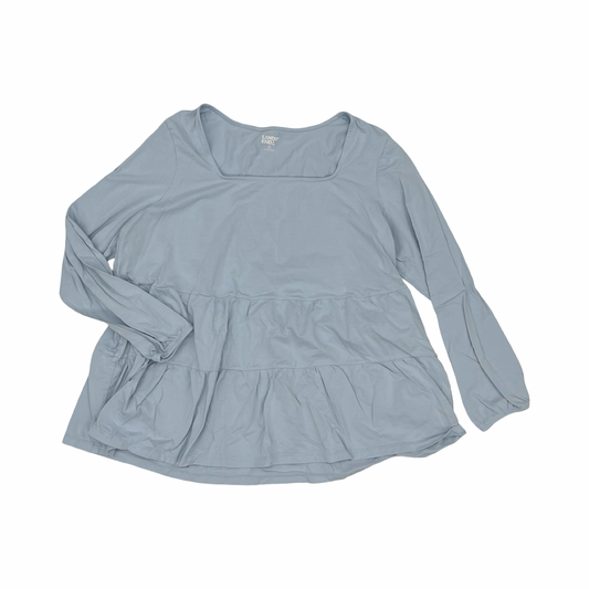 Top Ls By Lands End In Blue, Size:1X