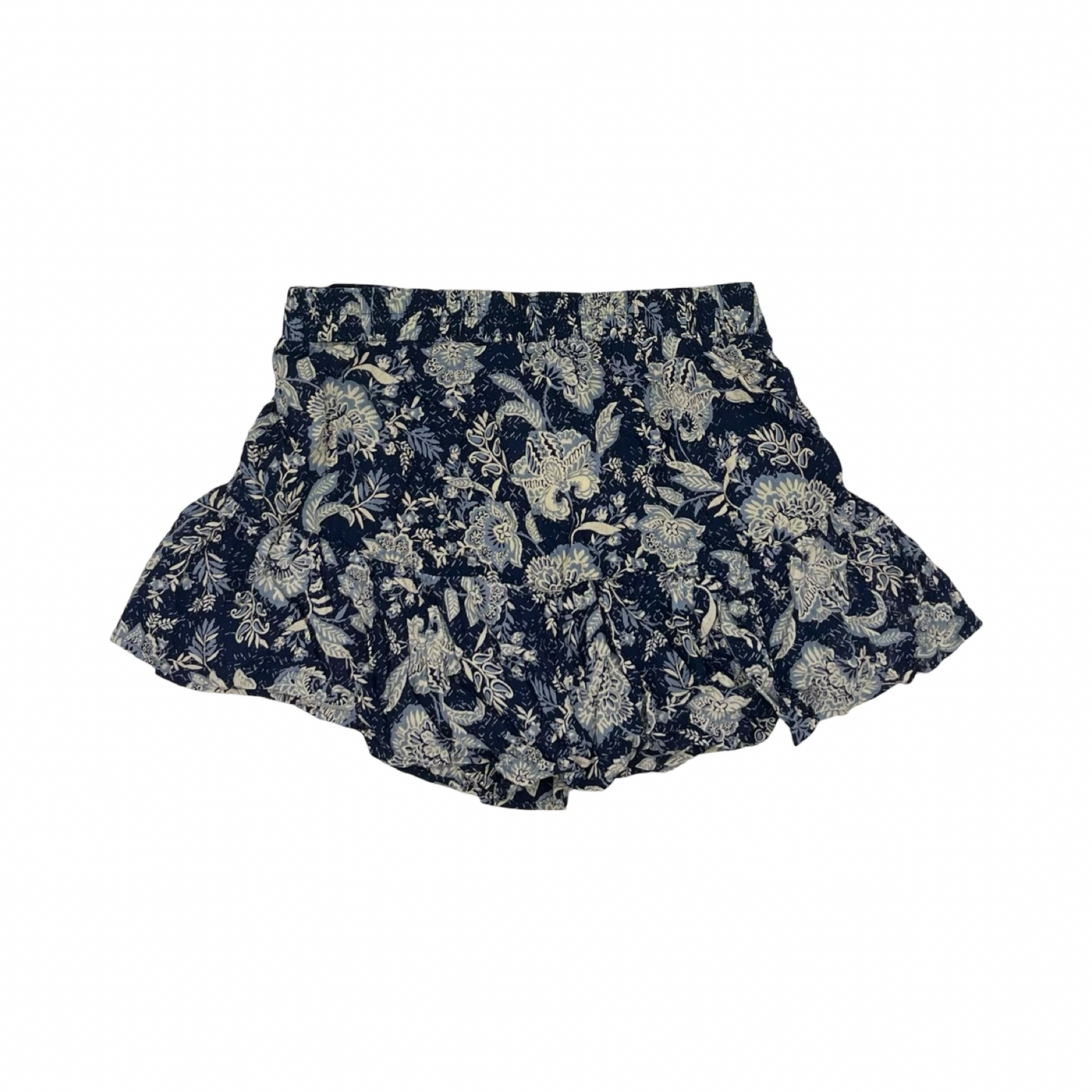 Skort By Angie In Blue & Cream, Size:L