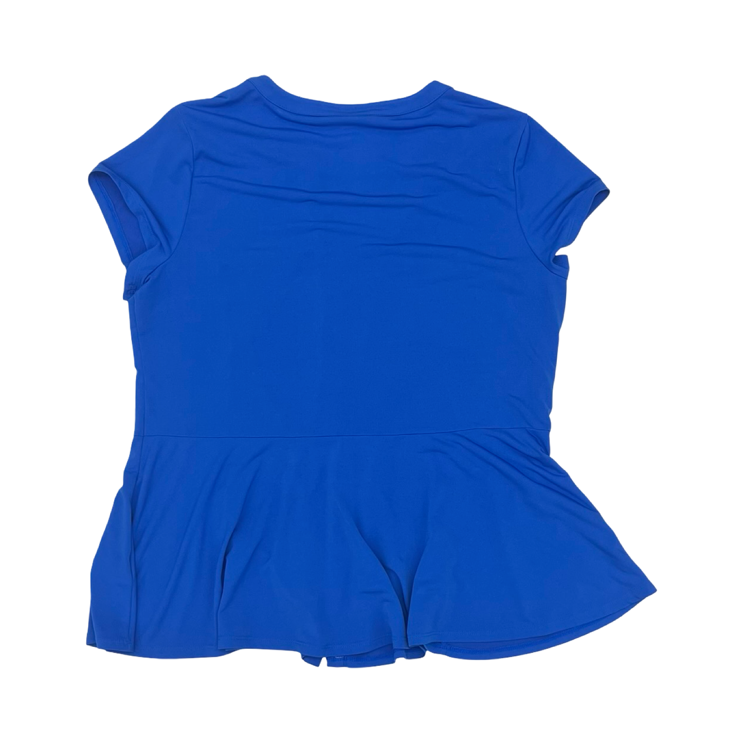 Blouse Ss By Dana Buchman In Blue, Size:Xl