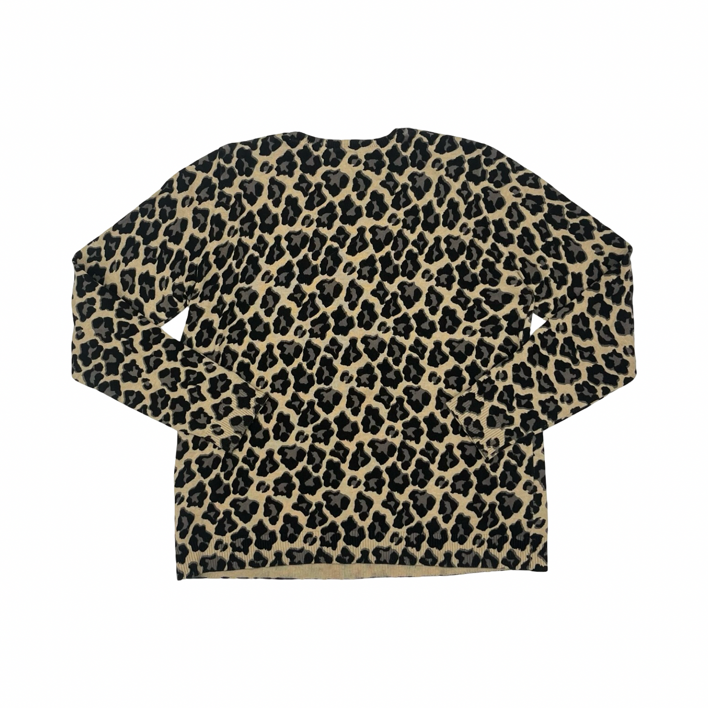 Sweater By Liz Claiborne In Animal Print, Size:L