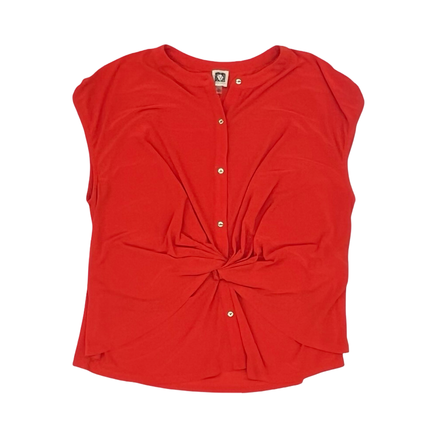 Blouse Ss By Anne Klein In Orange, Size:Xl