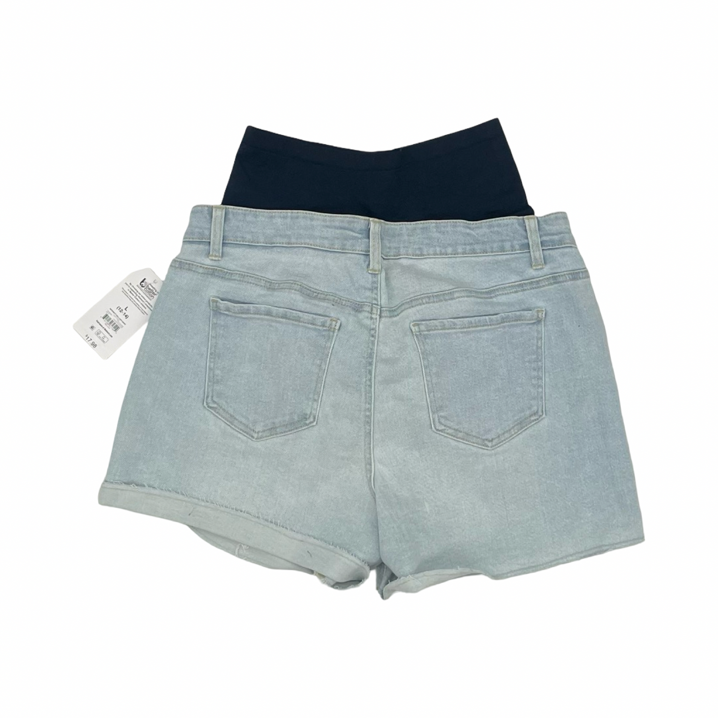 Mat Shorts By Time And Tru In Blue Denim, Size:L