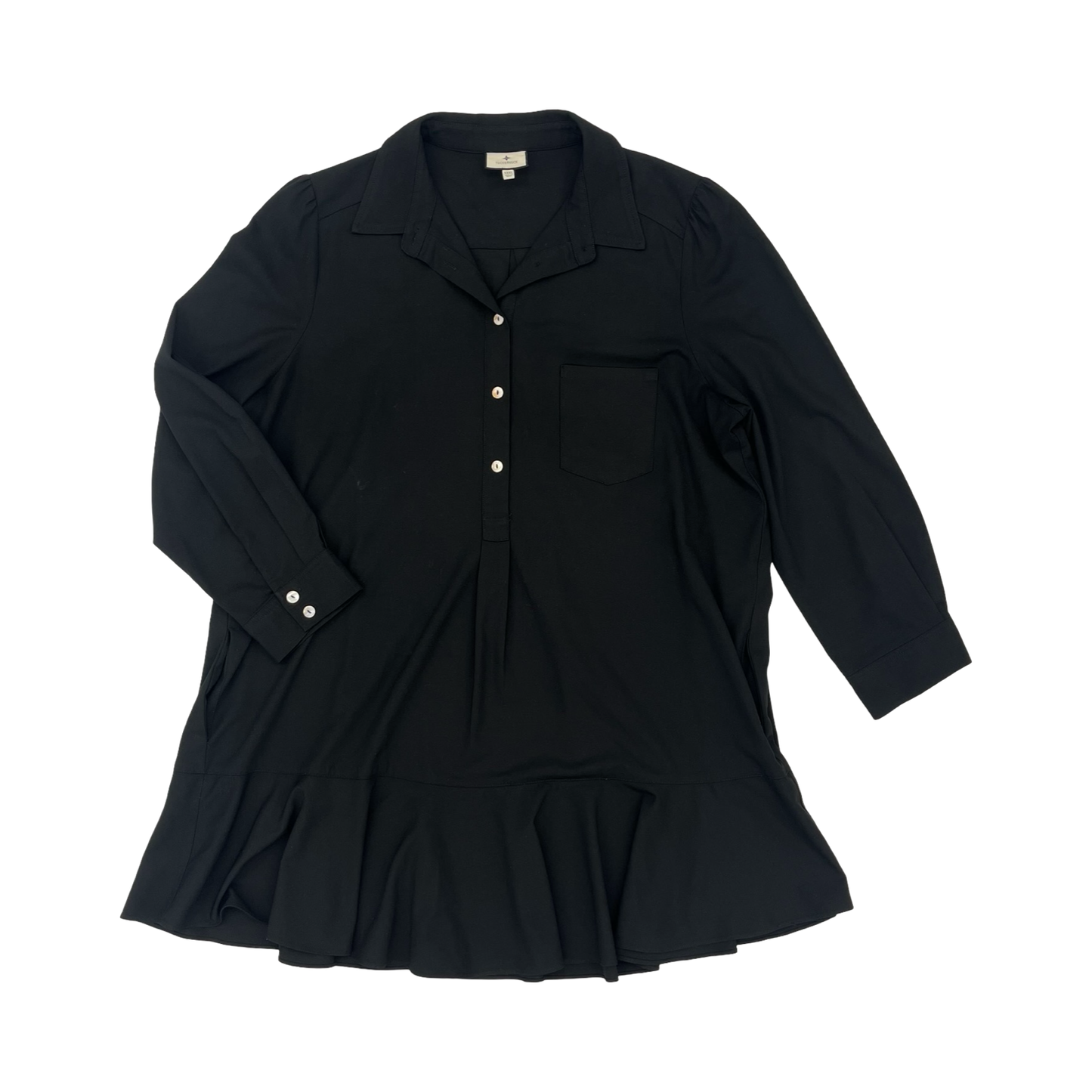 Tunic Ls By Tuckernuck In Black, Size:3X